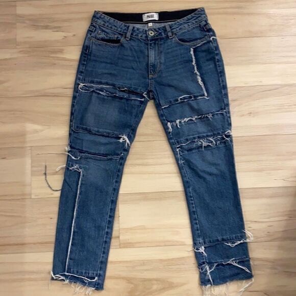 Paige Monica Over Distressed jeans size 27 - Picture 2 of 10